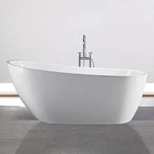 Assertio Gloss White Acrylic Freestanding Bath